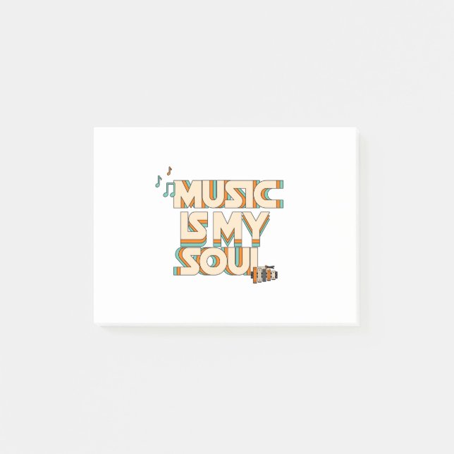 Music Is My Soul  Post-it Notes (Front)