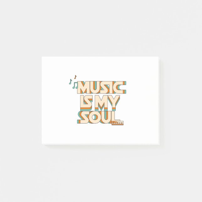 Music Is My Soul  Post-it Notes (Front)