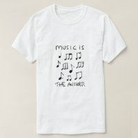 Music is my Therapy Drawing Print Poster