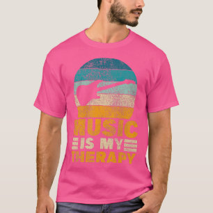 Music Is My TherapyFunny Instrument Electric Bass T-Shirt