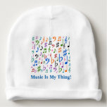 [ Thumbnail: Music Is My Thing! Baby Beanie ]