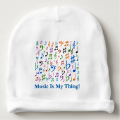 Music Is My Thing! Baby Beanie (Front)
