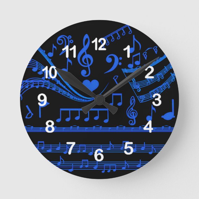 Music is my world__Wall Clock (Front)