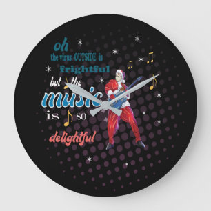 Music Is So Delightful Large Clock