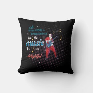 Music Is So Delightful Throw Pillow