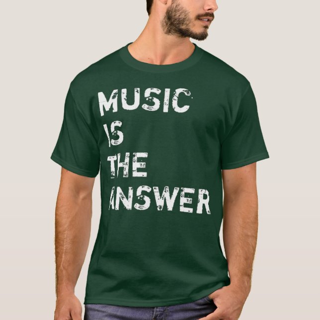 Music is the Answer DJ  Premium T-Shirt (Front)