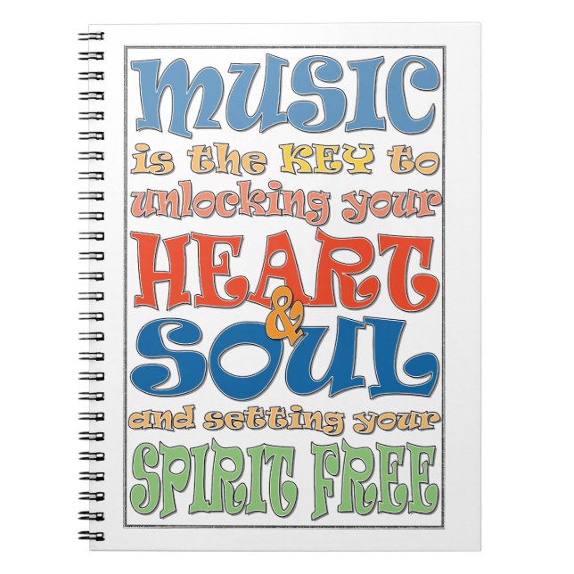 Music is the key notebook (Front)