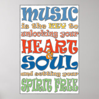 Music is the key poster