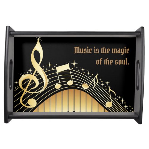 Music is the Magic of the Soul Serving Tray