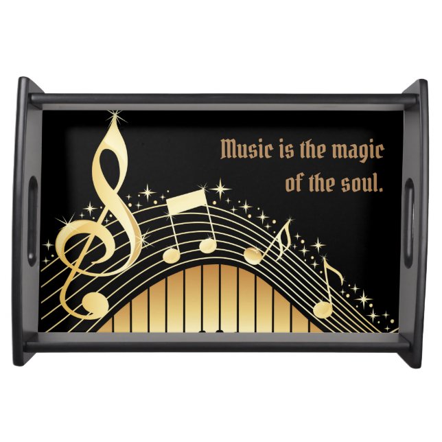 Music is the Magic of the Soul Serving Tray (Front)
