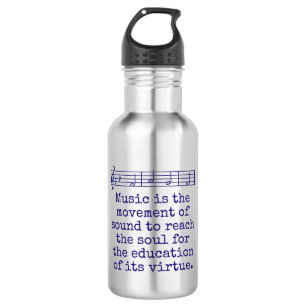 Stainless Steel Shaker Bottle, Motivational Quote Today's Actions