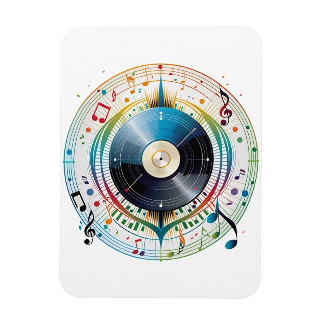 Music is the soul of life magnet (Vertical)