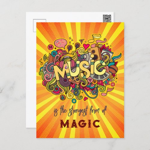 MUSIC is the strongest form of Magic Postcard