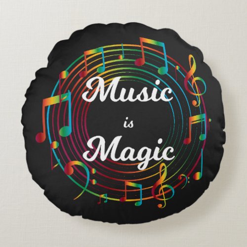 Music is the strongest form of magic throw pillow