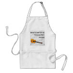 Music Is Thinking With Sound Guitar Adult Apron at Zazzle