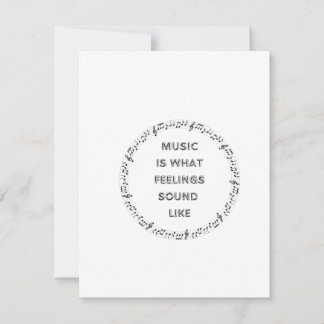 Music is What Feelings Sound Like on a  Holiday Card