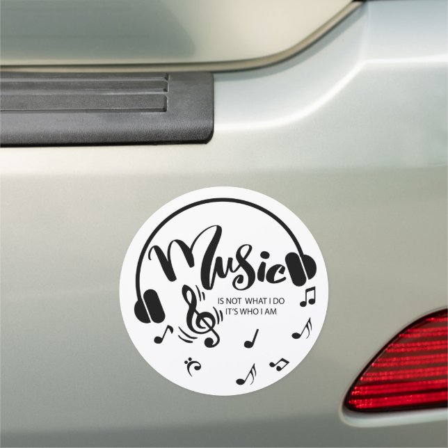Music is who I am Car Magnet (In Situ)