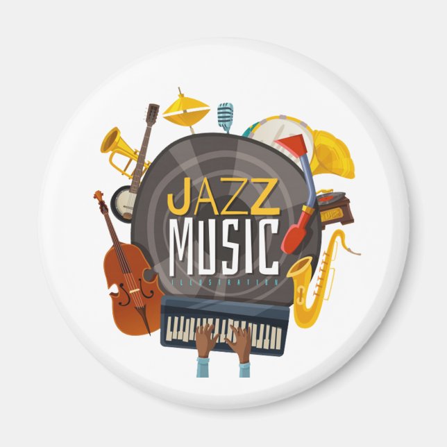 music-jazz magnet (Front)