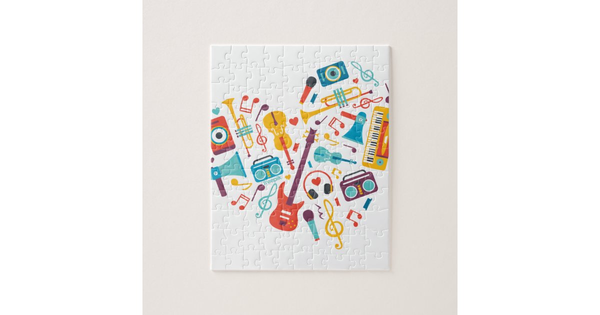Music Jigsaw Puzzle Zazzle