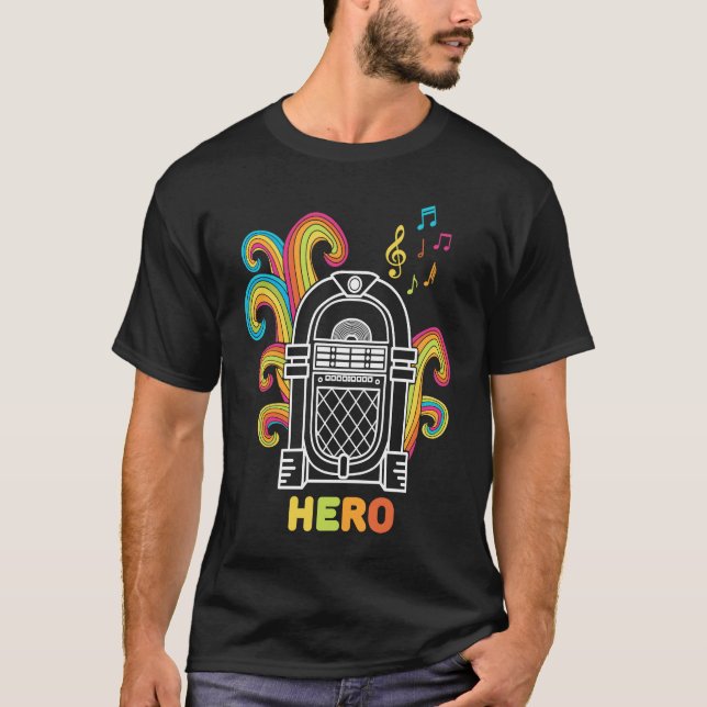 Music Jukebox Hero Music Karaoke   1 T-Shirt (Front)