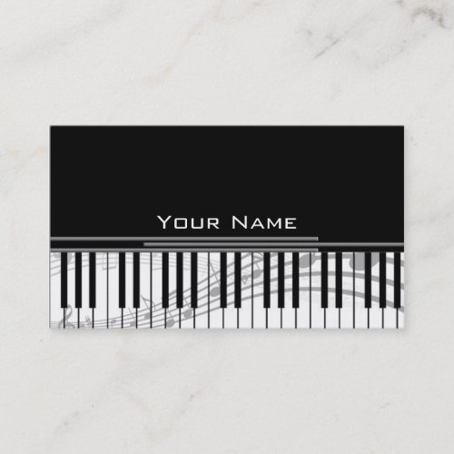 music keys business cards
