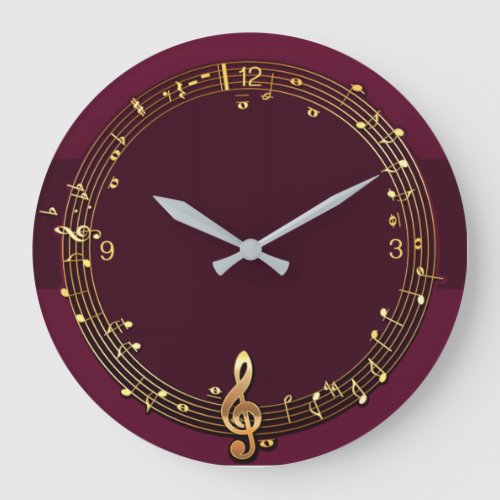 Music Large Clock