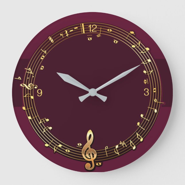 Music Large Clock (Front)
