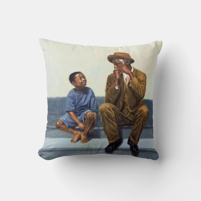 Music Lesson #2 2000 Throw Pillow (Front)