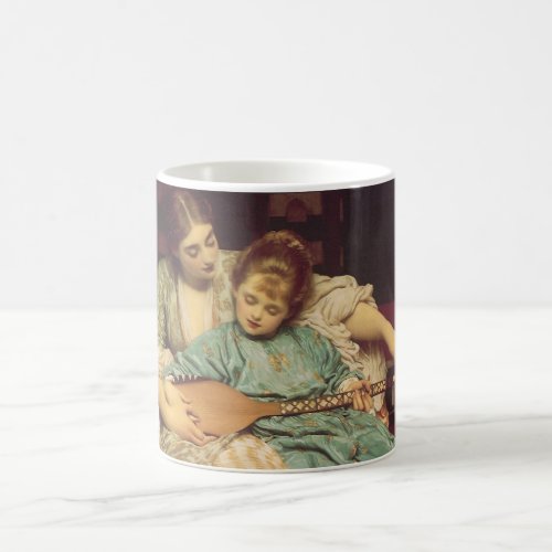 Music Lesson by Lord Frederic Leighton Coffee Mug