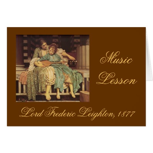 Music Lesson Cards (Front Horizontal)