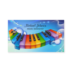 Music Lesson Instructor Business Card
