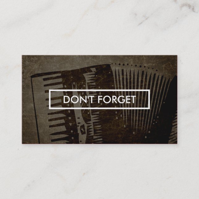 music lessons appointment reminder card (Front)