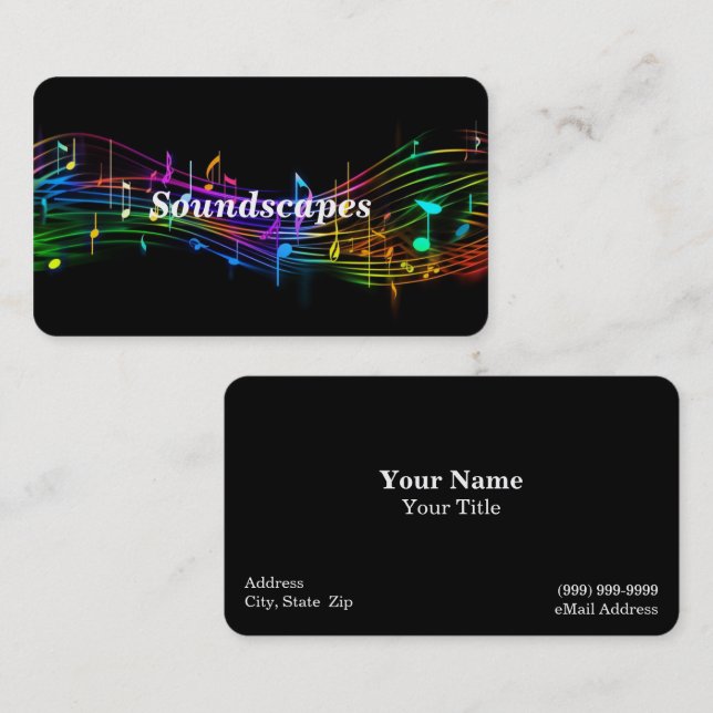Music Lessons Business Card (Front/Back)