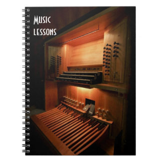 Music lessons notebook