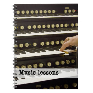Music lessons notebook