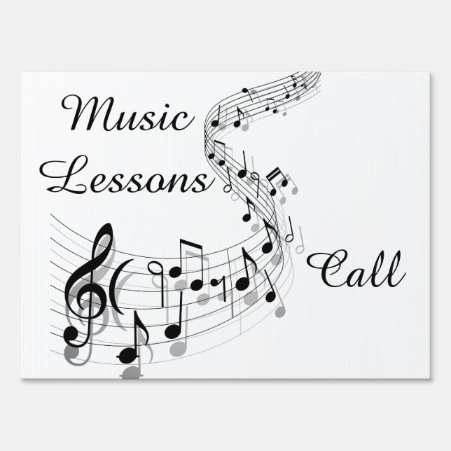 Music Lessons Sign (Front)