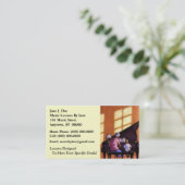 Music Lessons Teacher Instructor's Business Cards (Standing Front)