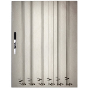 Music Lines Blank Notation Erase Board