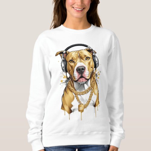  music listening brave home dog sweatshirt