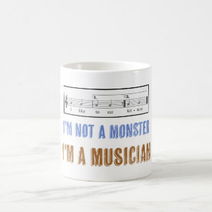 Music Literacy Matters I Like to Eat Kittens Coffee Mug