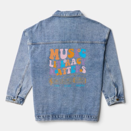 Music Literacy Matters I Like To Eat Puppies Groov Denim Jacket