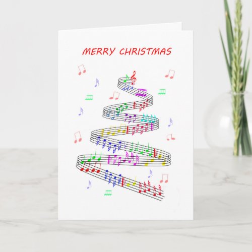 Music Lover Christmas Holiday Card