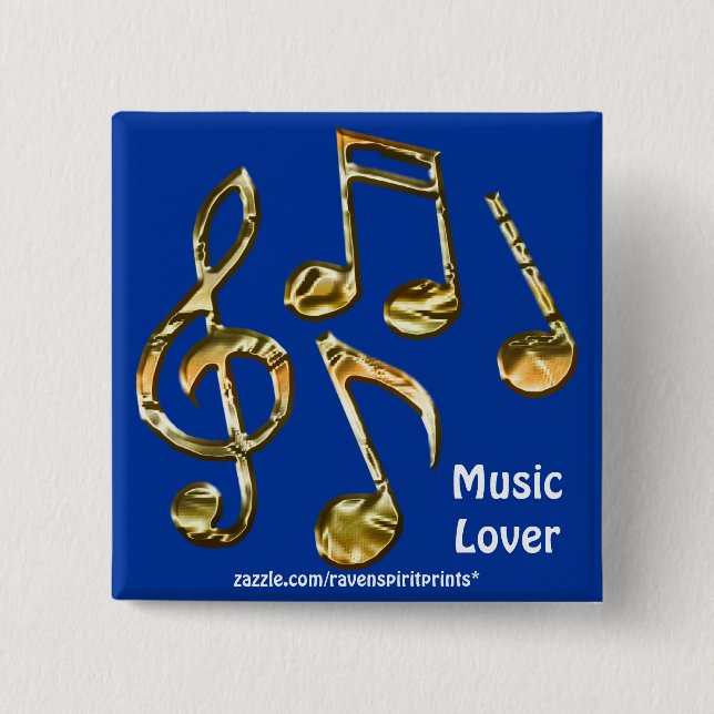 MUSIC LOVER Collection Button (Front)