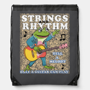 music lover drawstring bag