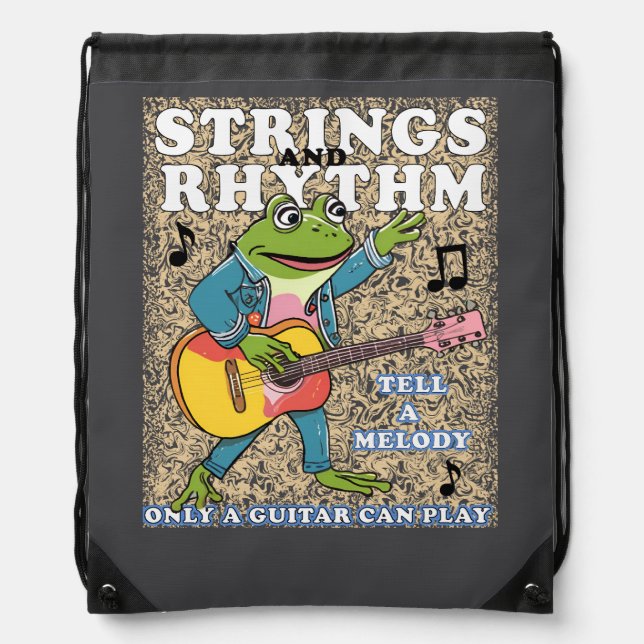 music lover drawstring bag (Front)