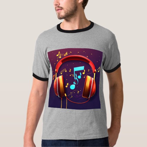 Music Lover Essentials Headsets  Tunes T_Shirt T_Shirt