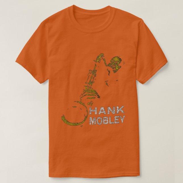 Music Lover Hank Mobley Retro Saxophone Graphic Pr T-Shirt (Design Front)