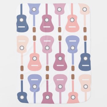 Music Lover Hipster Guitar Electric Guitar Gift Baby Blanket by ShawlinMohd at Zazzle