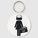 Music Lover Keychain at Zazzle