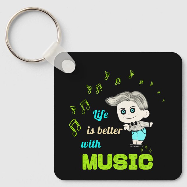 Music lover keychain (Front)